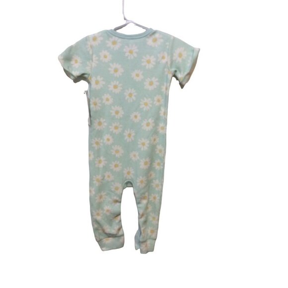 MODERN Moments Short Sleeve Romper 18 Months Mint Green Cotton Polyester - Picture 2 of 2